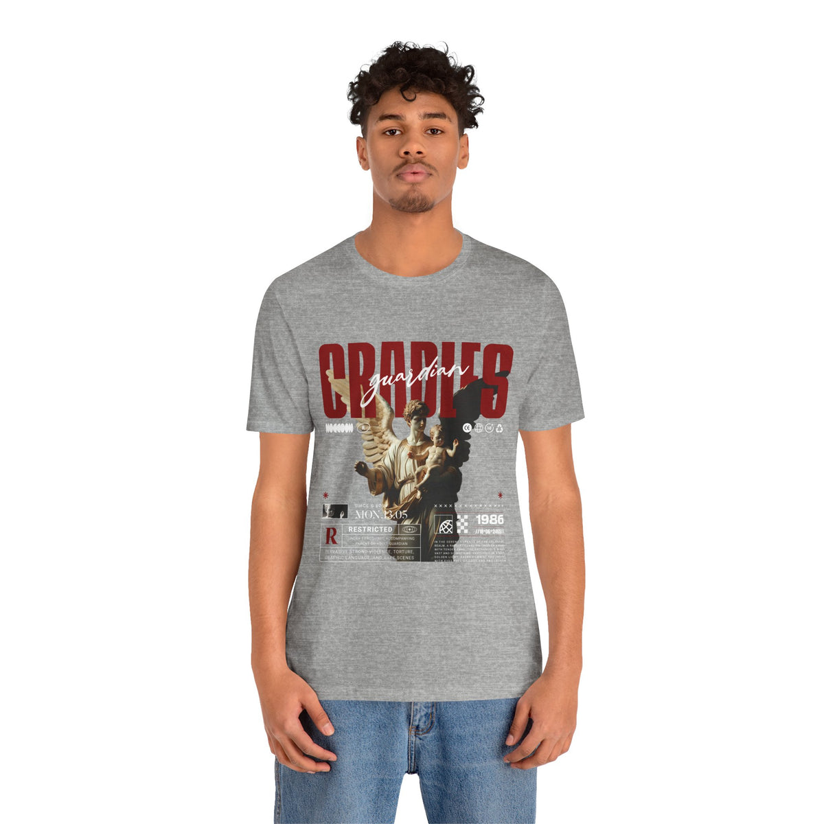 Guardian Angels Graphic Tee — 'Bodies' Vintage Statue Streetwear Shirt