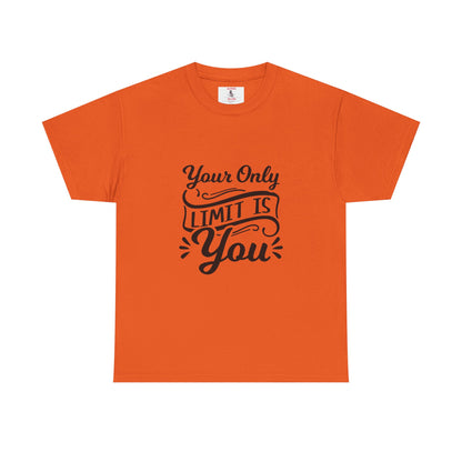 Motivational Tee — "Your Only Limit Is You / You Only Fail When You Stop Trying" Inspirational Shirt