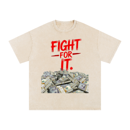 Fight for It Snow-Washed Cotton Graphic Tee