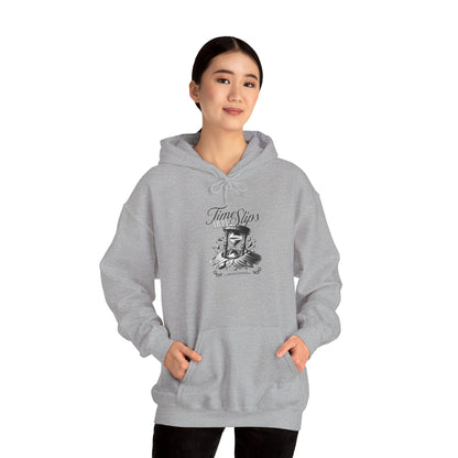 Time Slips Graphic Hoodie — Vintage Pocket Watch Illustration Sweatshirt