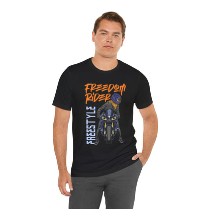 Freedom Rider Motorcycle Tee – "Freedom Rider" Streetstyle Biker T-Shirt