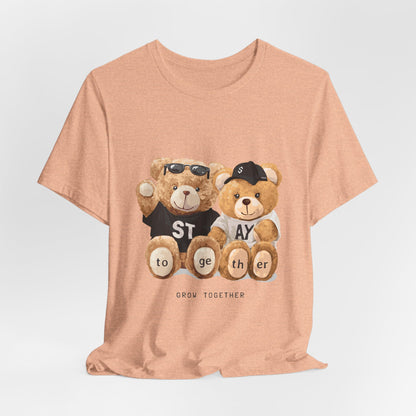 Teddy Bears "Stay Together" Graphic Tee — Cute Couple/Friendship Shirt