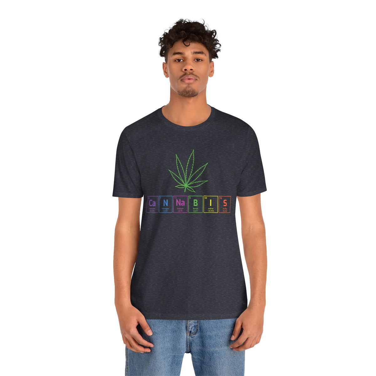 Cannabis Elemental Tee — Graphic Marijuana Leaf Science Shirt
