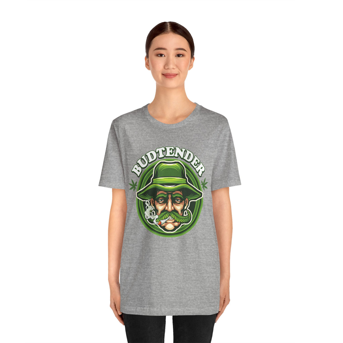 Budtender Graphic Tee – Retro Smoking Stoner Design