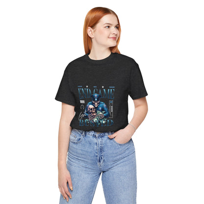 Endgame Got Busted Tee — Police Skull Graphic T-Shirt