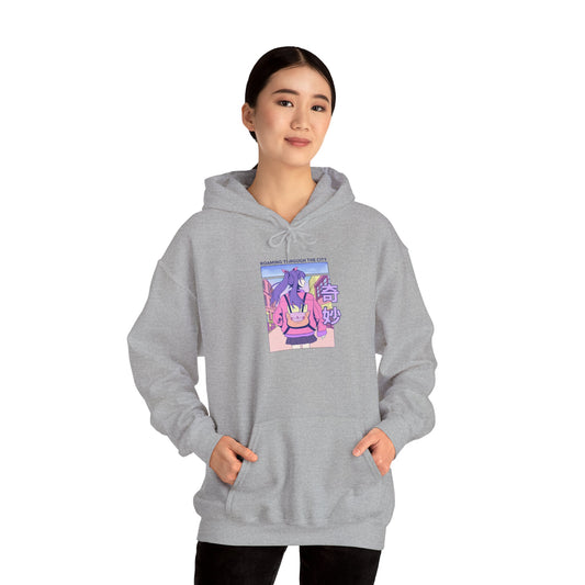 Anime Bunny Hoodie — Pastel Vaporwave Eeyore-Inspired Graphic