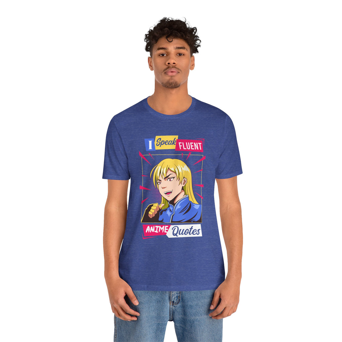 Anime Quotes T-Shirt — "I Speak Fluent Anime Quotes" Retro Manga Style Tee