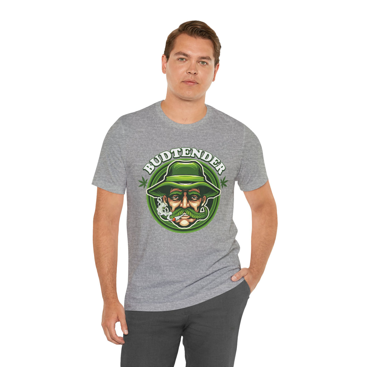 Budtender Graphic Tee – Retro Smoking Stoner Design