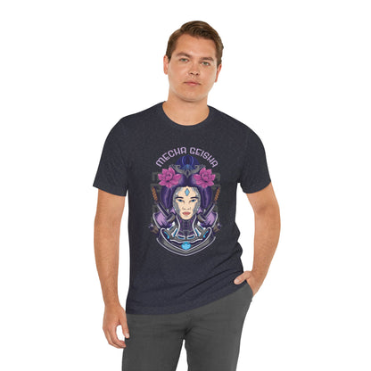 Mecha Geisha T-Shirt — Futuristic Asian-Inspired Graphic Tee
