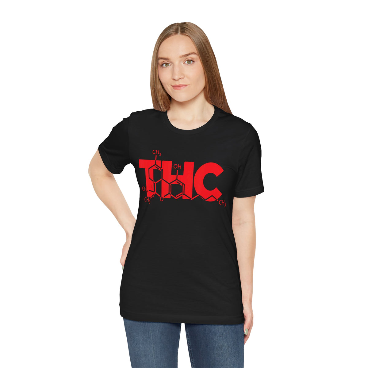 THC Molecule T-Shirt — Chemistry Graphic Cannabis Tee
