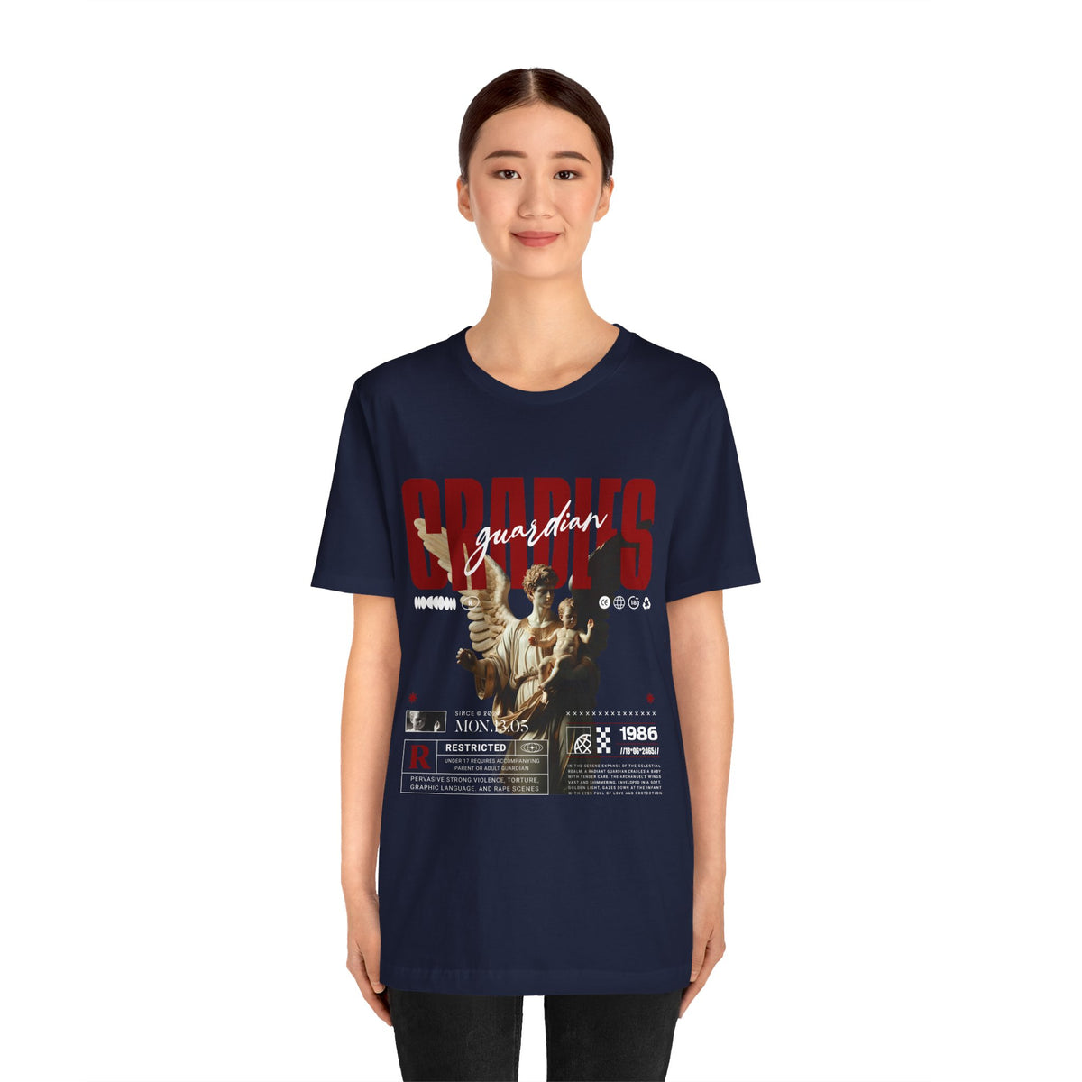 Guardian Angels Graphic Tee — 'Bodies' Vintage Statue Streetwear Shirt