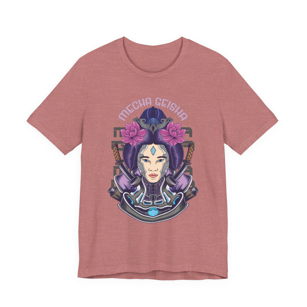 Mecha Geisha T-Shirt — Futuristic Asian-Inspired Graphic Tee