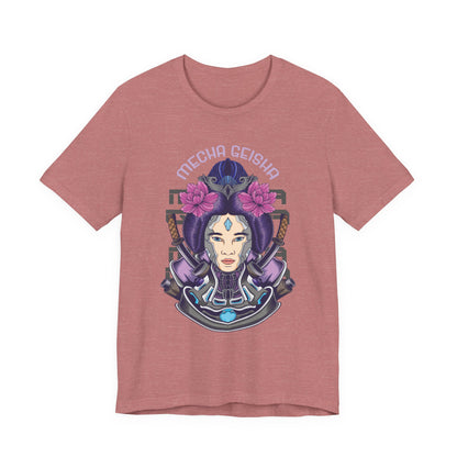 Mecha Geisha T-Shirt — Futuristic Asian-Inspired Graphic Tee