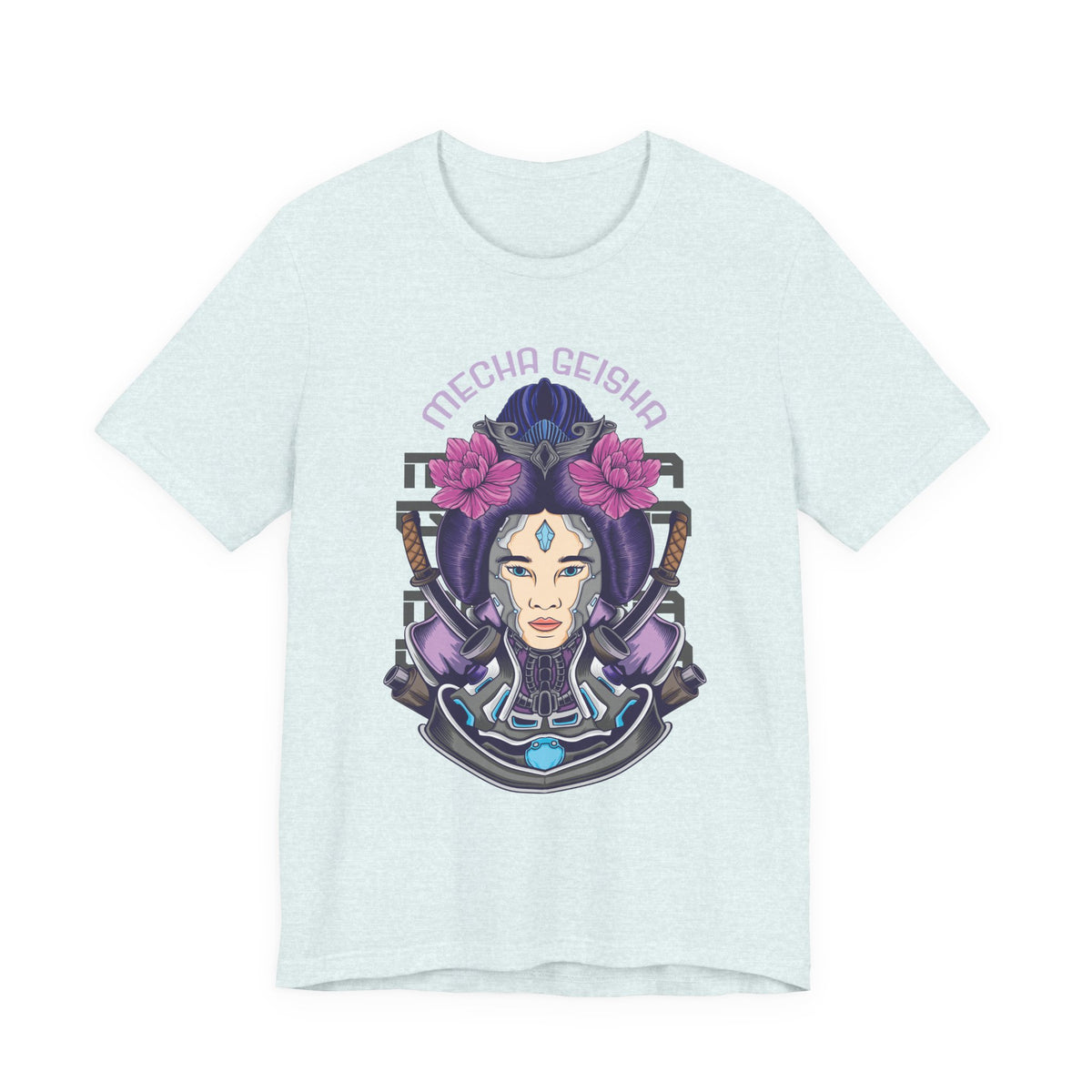 Mecha Geisha T-Shirt — Futuristic Asian-Inspired Graphic Tee