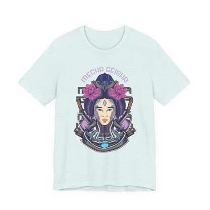 Mecha Geisha T-Shirt — Futuristic Asian-Inspired Graphic Tee
