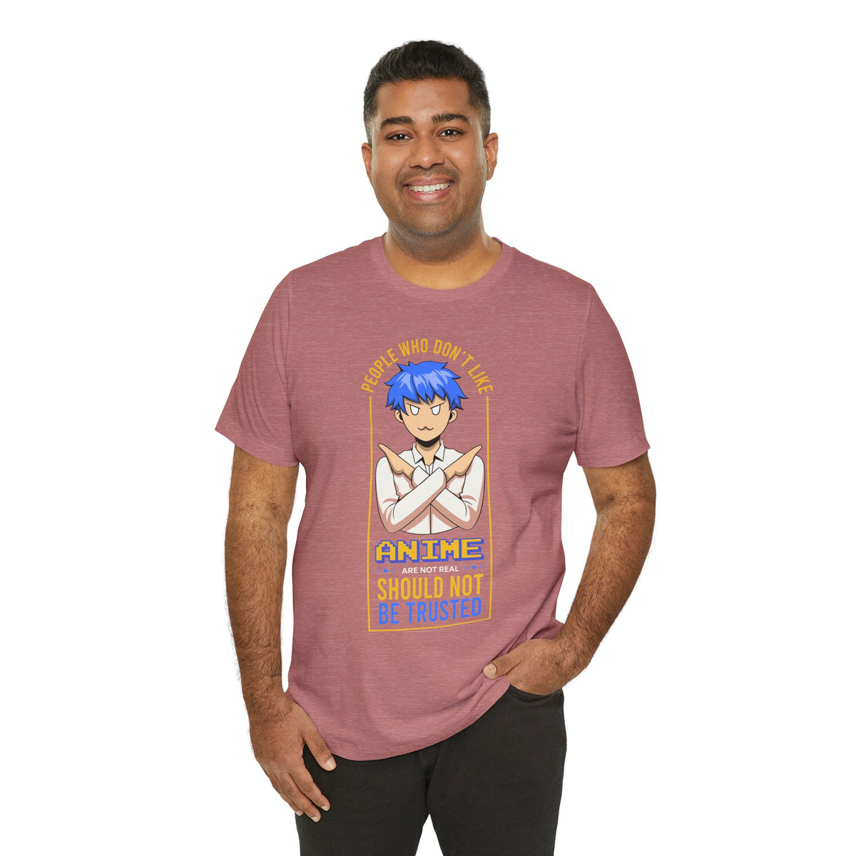 Anime Skeptic T‑Shirt — "People Who Don’t Like Anime Should Not Be Trusted" Graphic Tee