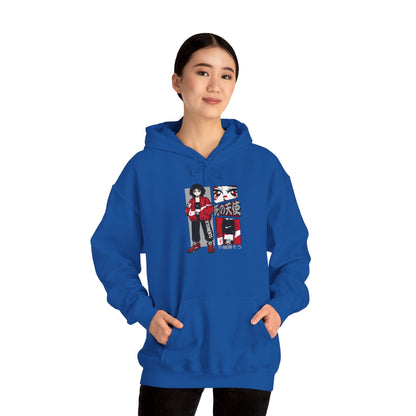 Anime Streetwear Red-Jacket Angel Hooded Sweatshirt