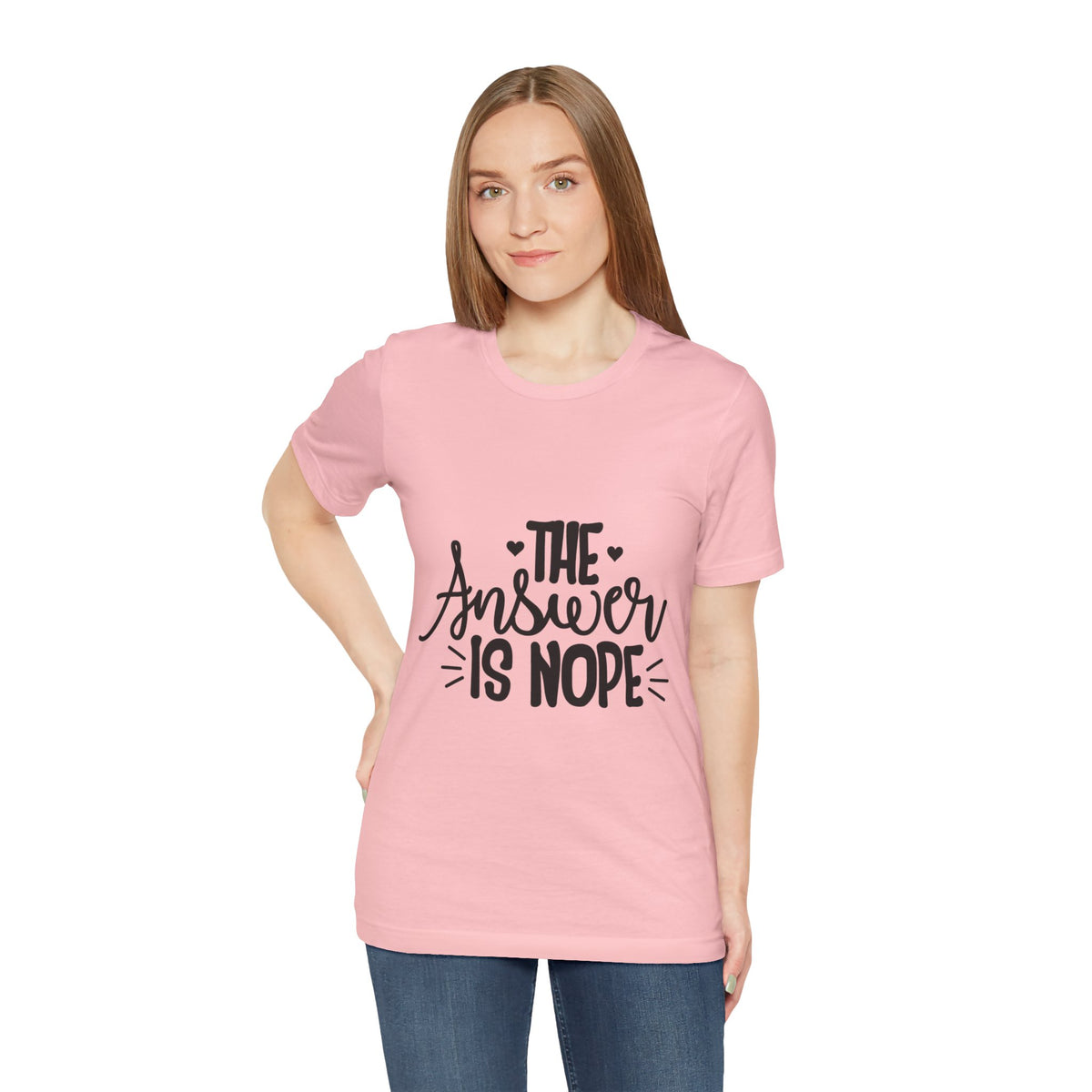 The Answer Is Nope Tee — Funny Graphic Short Sleeve Shirt