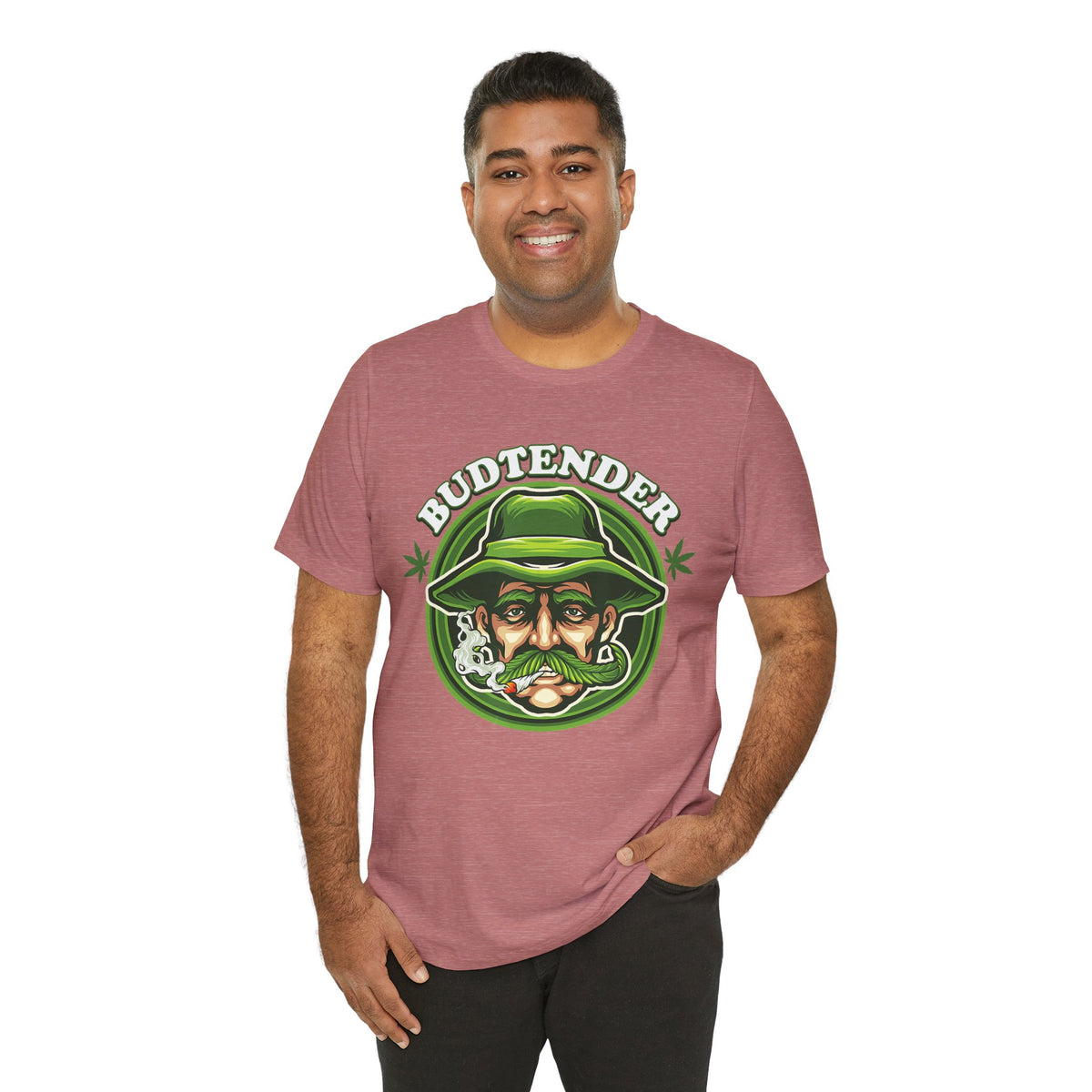 Budtender Graphic Tee – Retro Smoking Stoner Design