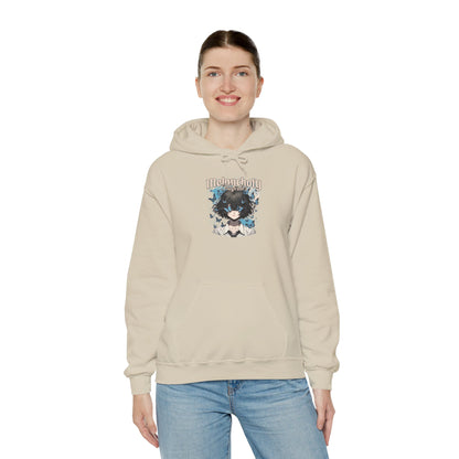 Anime Catgirl Hoodie — "Midnight" Kawaii Graphic Pullover