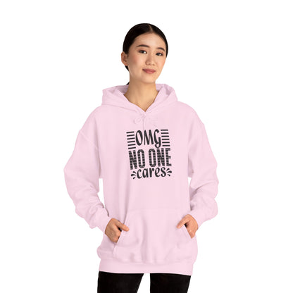 OMG No One Cares Hooded Sweatshirt