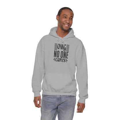 OMG No One Cares Hooded Sweatshirt