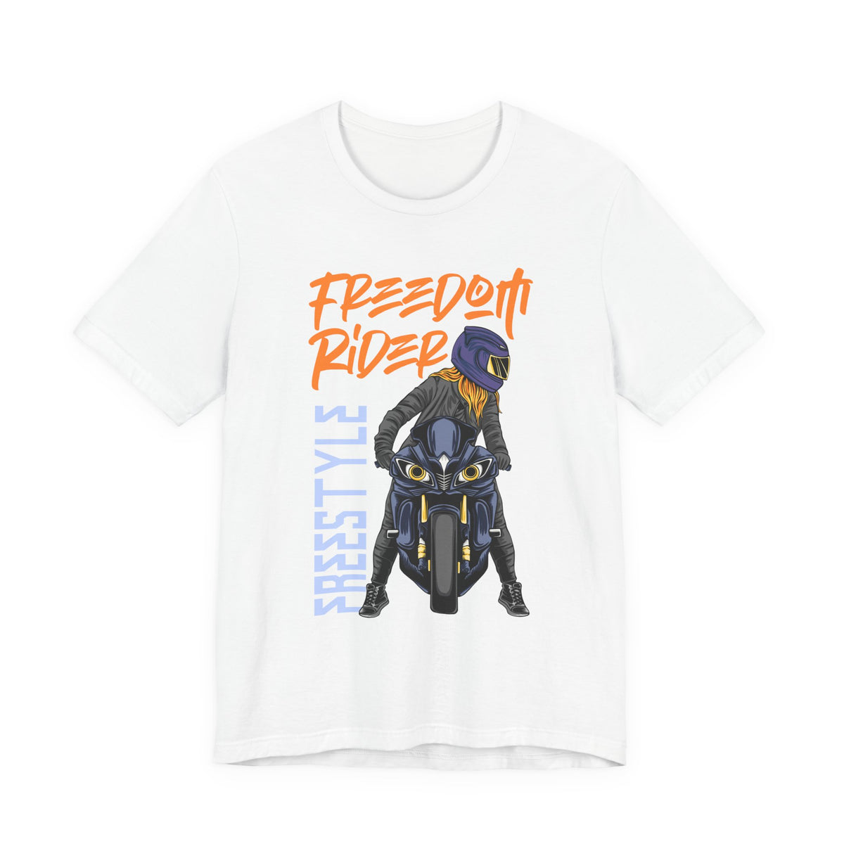 Freedom Rider Motorcycle Tee – "Freedom Rider" Streetstyle Biker T-Shirt