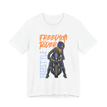 Freedom Rider Motorcycle Tee – "Freedom Rider" Streetstyle Biker T-Shirt