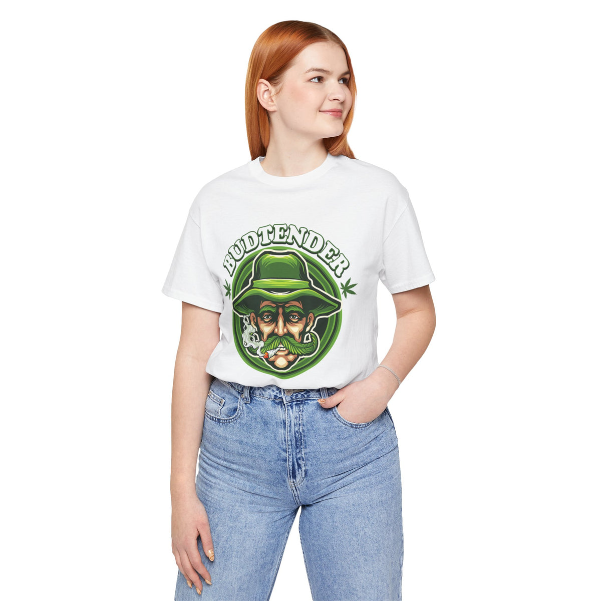 Budtender Graphic Tee – Retro Smoking Stoner Design