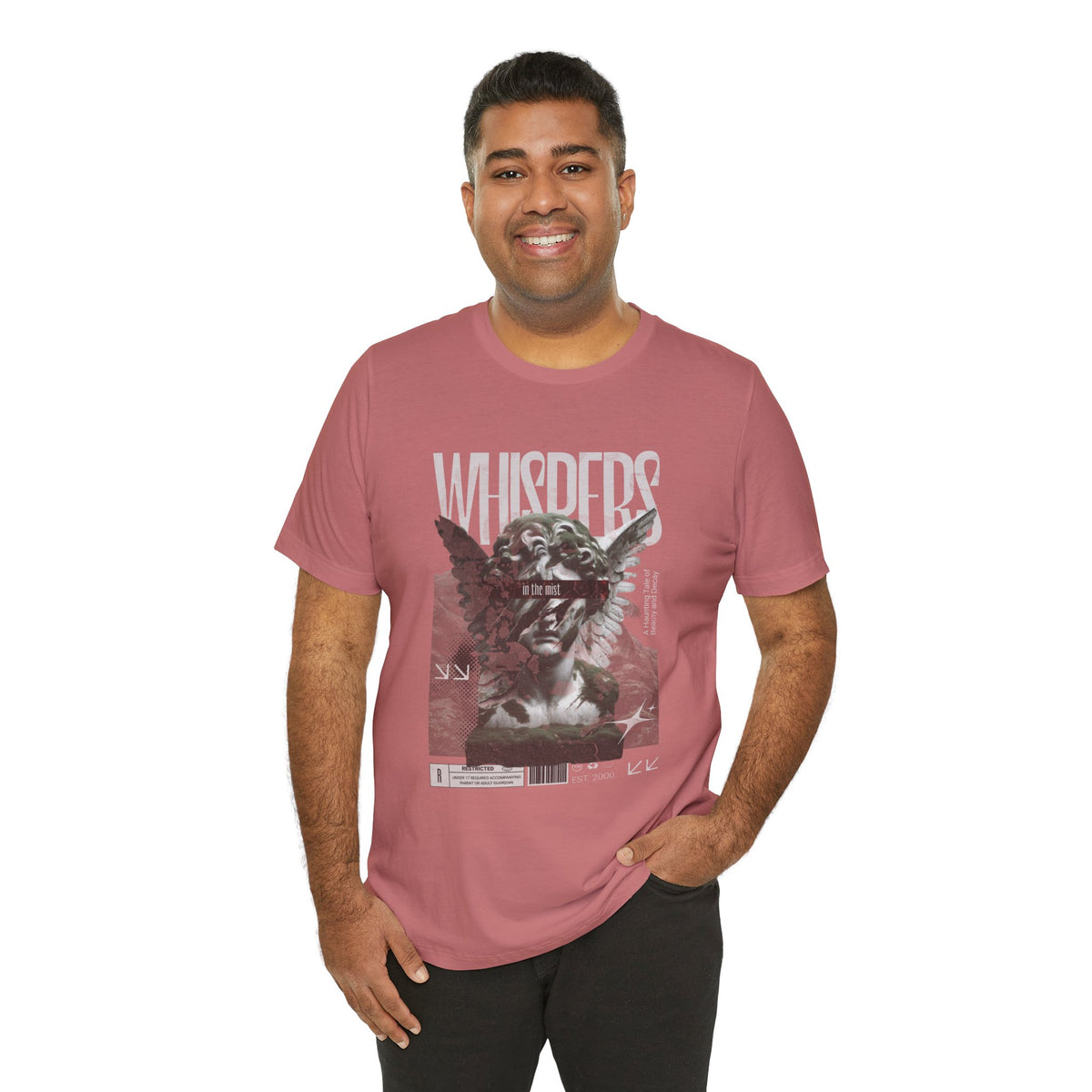 Whispers Angel Tee — Vintage Cherub Graphic T-Shirt
