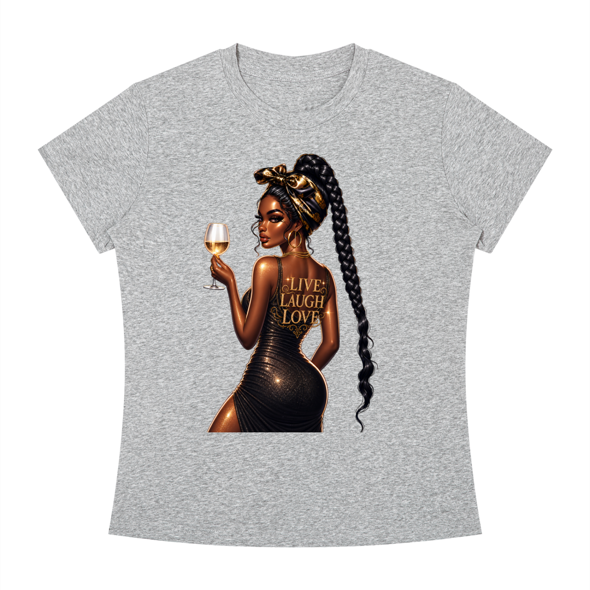 Live Love Laugh Women’s Slim-Fit Graphic Tee
