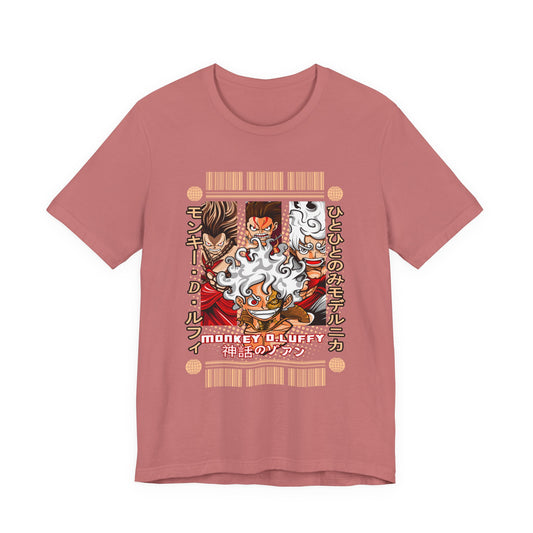 Monkey D. Luffy Anime Graphic Tee — Vintage Japanese Manga Pirate Shirt