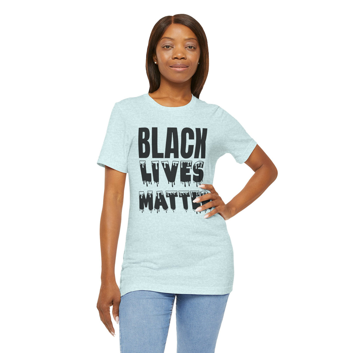 Black Lives Matter Tee — Bold Drip Protest T-Shirt