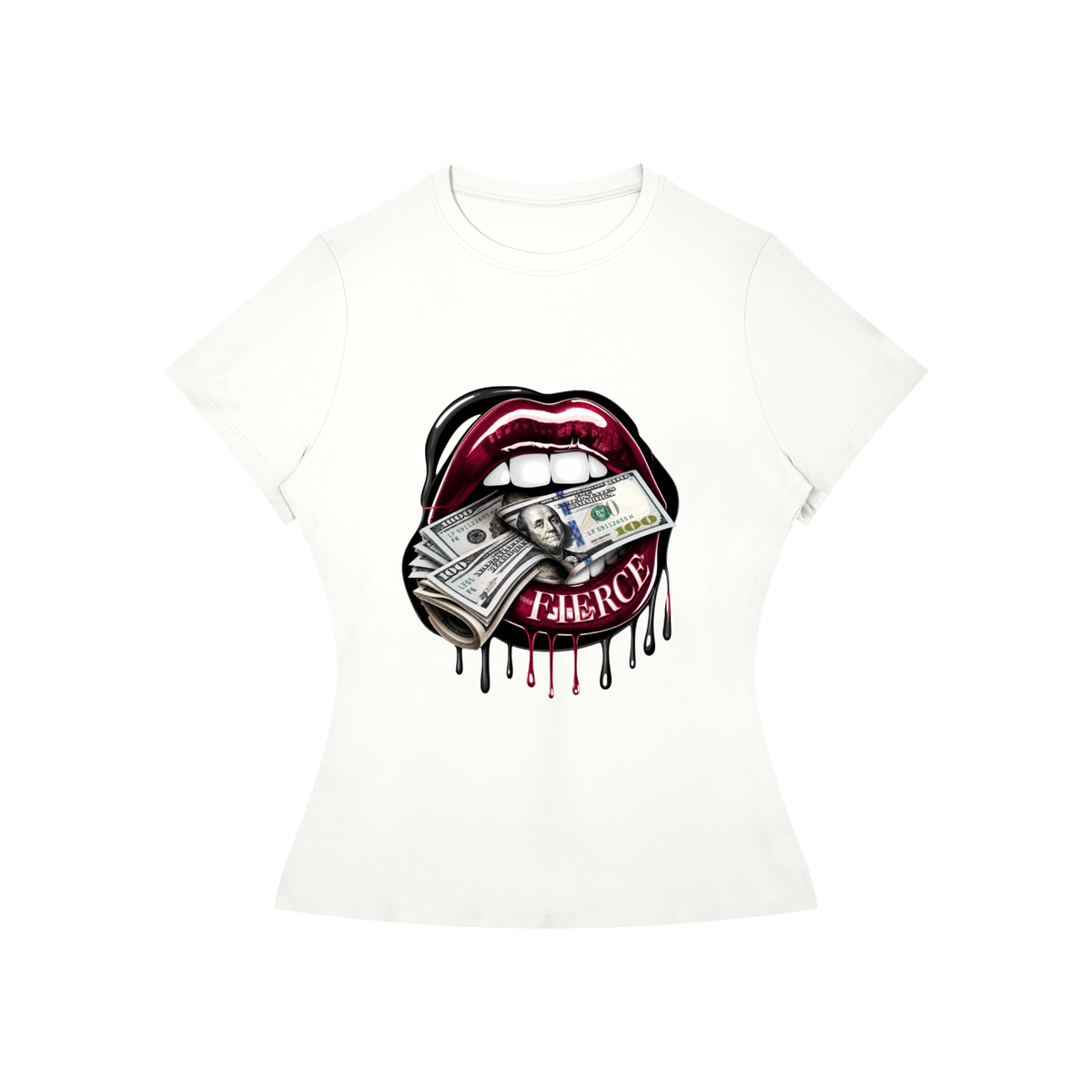 Fierce Lips Women’s Slim-Fit Graphic Tee