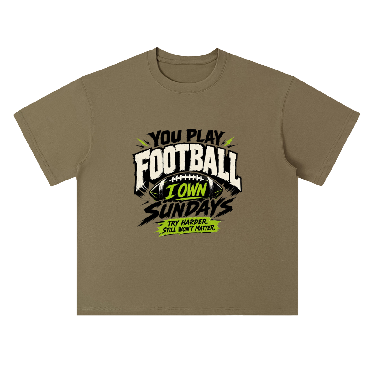 I Own Sundays Football Graphic Drop Shoulder Tee