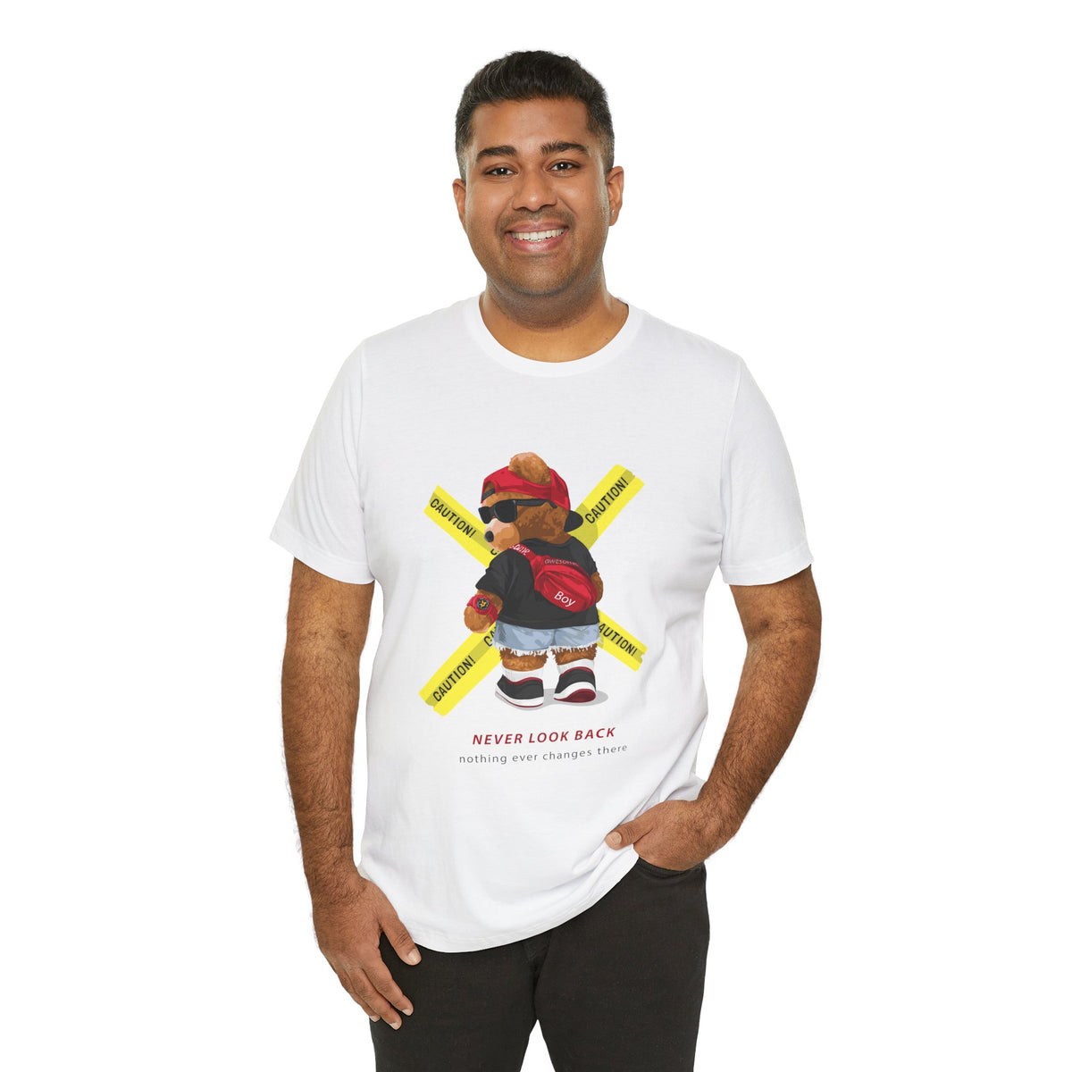 Teddy Bear 'Never Look Back' Graphic Tee