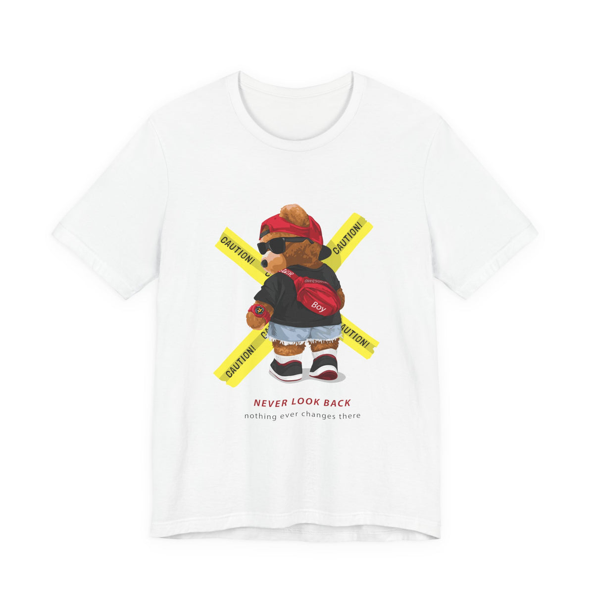 Teddy Bear 'Never Look Back' Graphic Tee