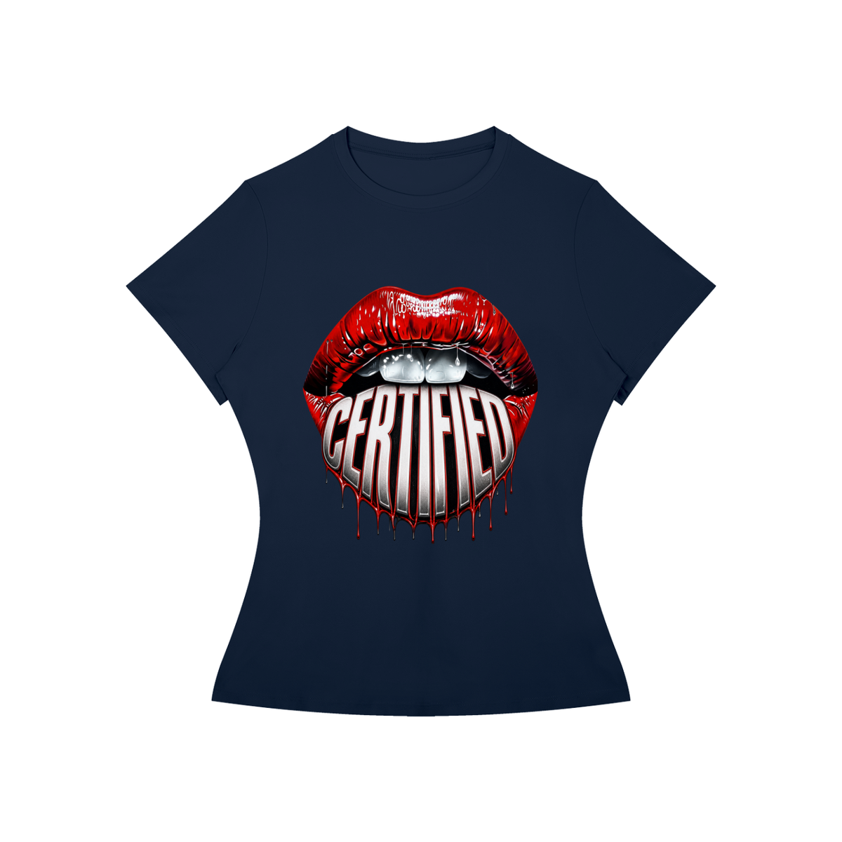 Certified Lips Women’s Slim-Fit Graphic Tee