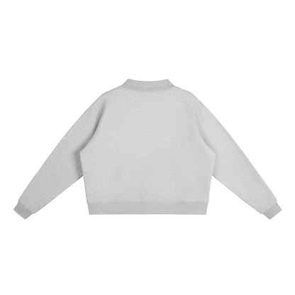 Unapologetic Lips Oversized Mock-Neck Sweatshirt