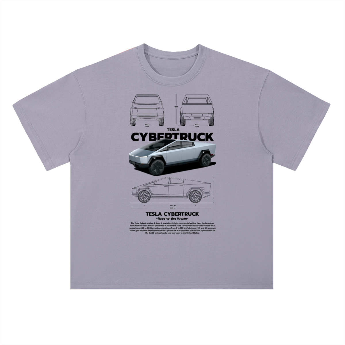 Cybertruck Cotton Graphic Tee