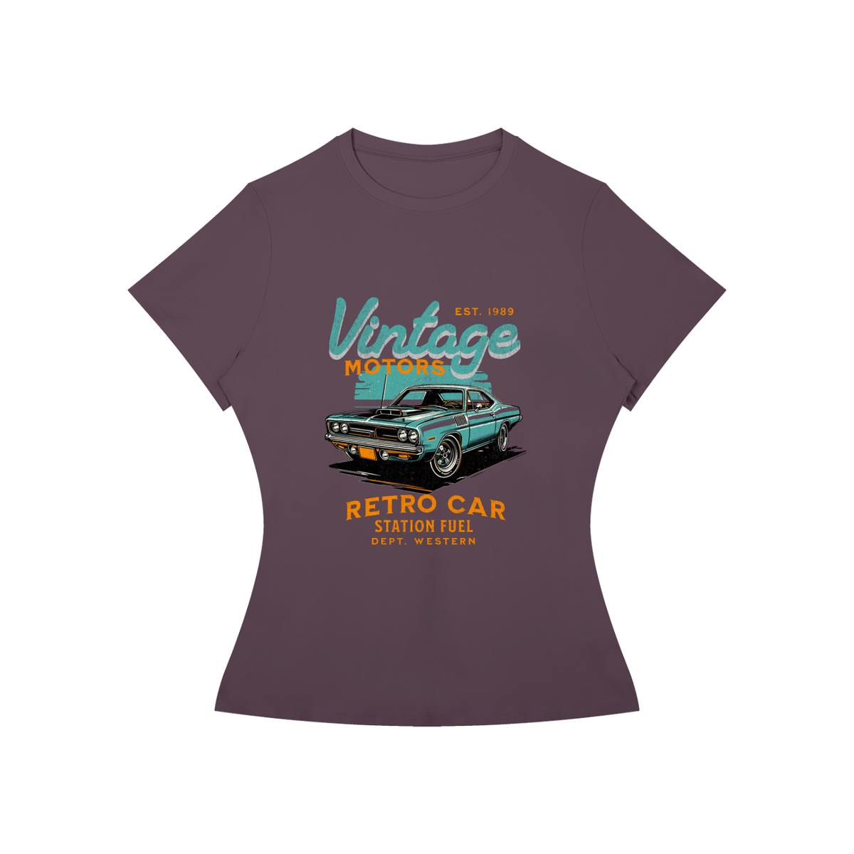 VINTAGE RETRO CAR Slim Fit T-Shirt