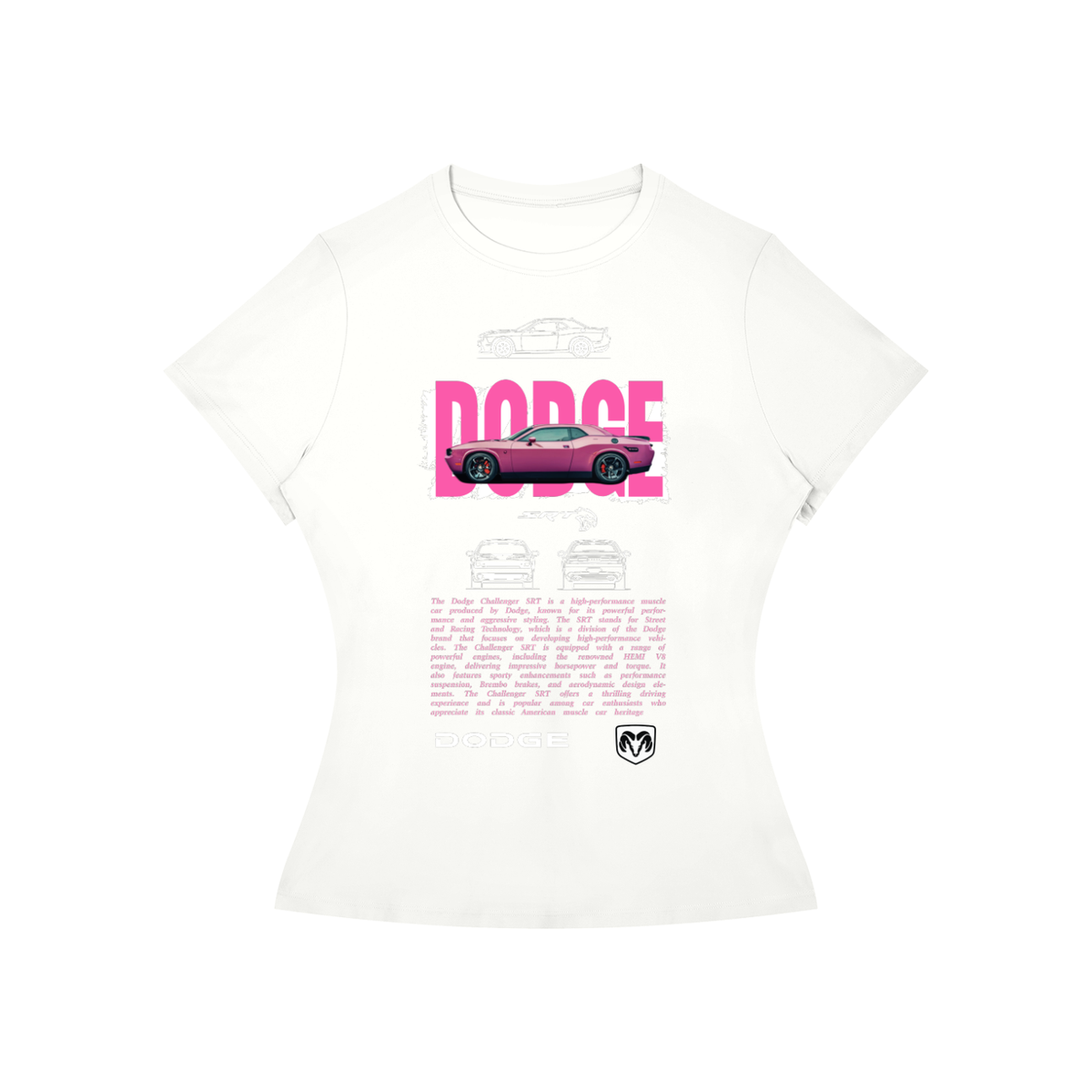 Dodge Challenger SRT Women’s Slim-Fit Graphic Tee