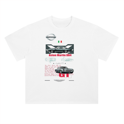 Aston Martin DB4 Classic Car Cotton Graphic Tee