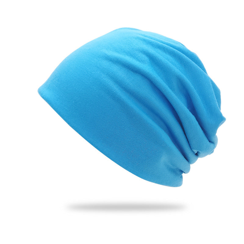 Solid-Color Slouchy Beanie — Soft Knit Winter Hat