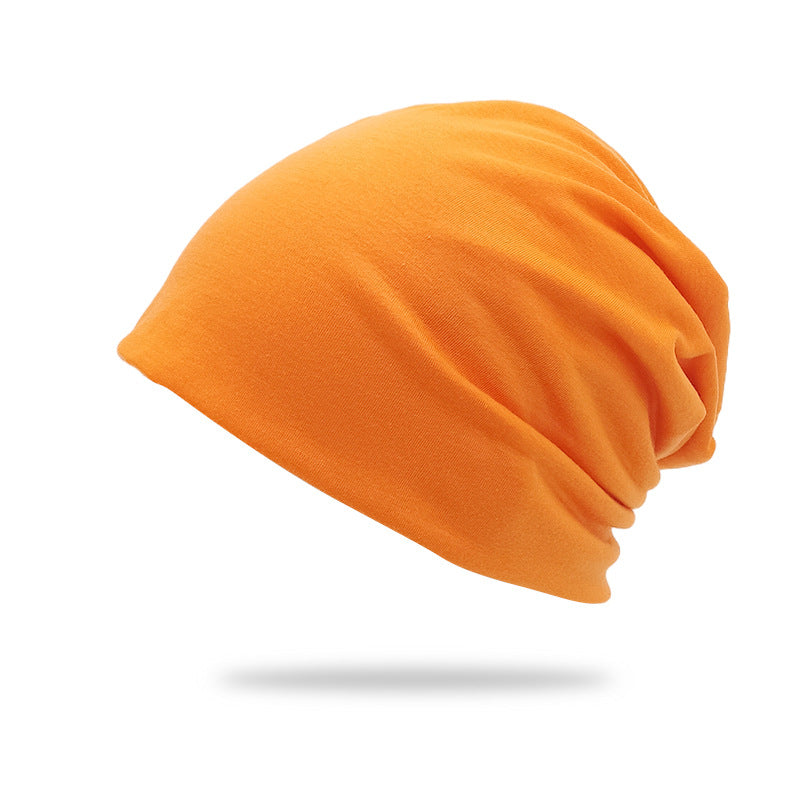 Solid-Color Slouchy Beanie — Soft Knit Winter Hat