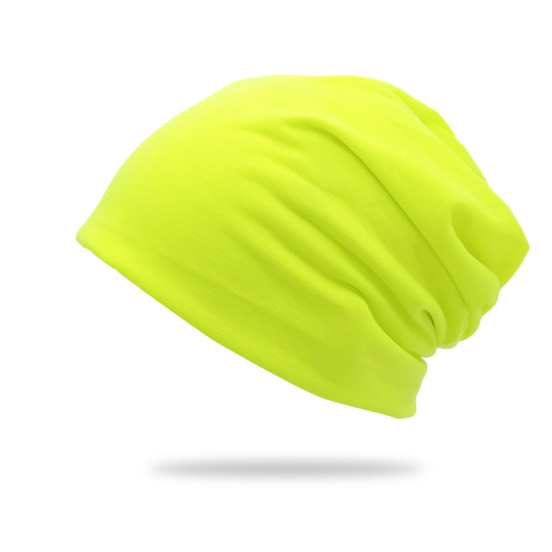 Solid-Color Slouchy Beanie — Soft Knit Winter Hat