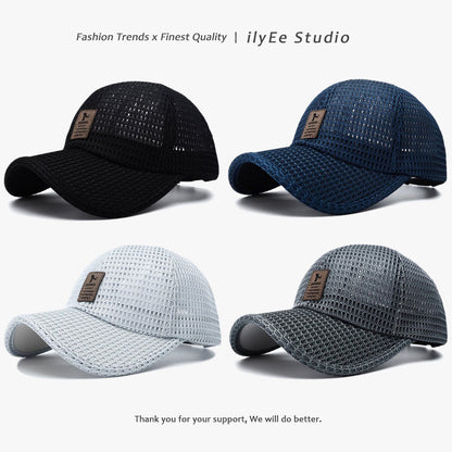 Men's Breathable Mesh Baseball Cap — Quick-Dry Sports Hat