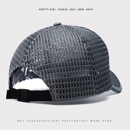 Men's Breathable Mesh Baseball Cap — Quick-Dry Sports Hat