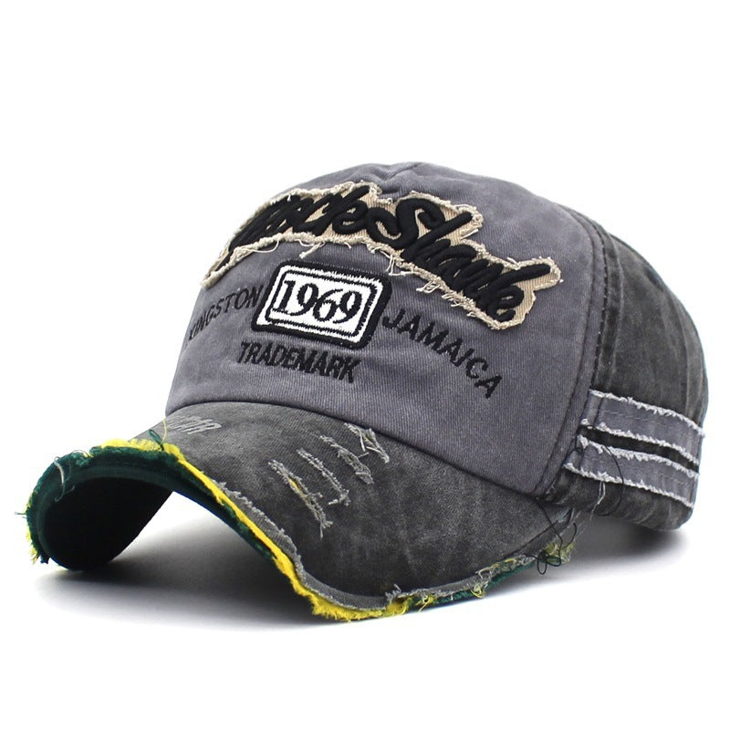 Distressed Vintage Embroidered Dad Hat