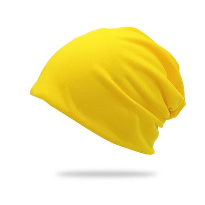 Solid-Color Slouchy Beanie — Soft Knit Winter Hat